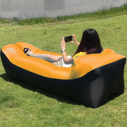 Plush Inflatable Outdoor Sofa Lounge Seat