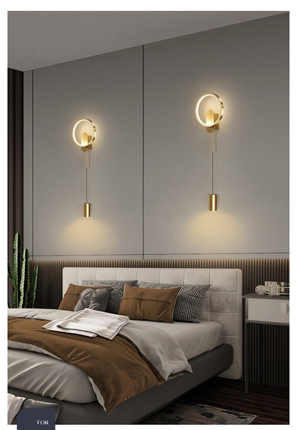 Contemporary LED Gold Sconce Wall Lamp 24W