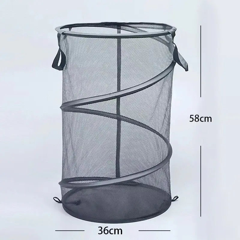 Collapsible Laundry Basket with Carry Handles