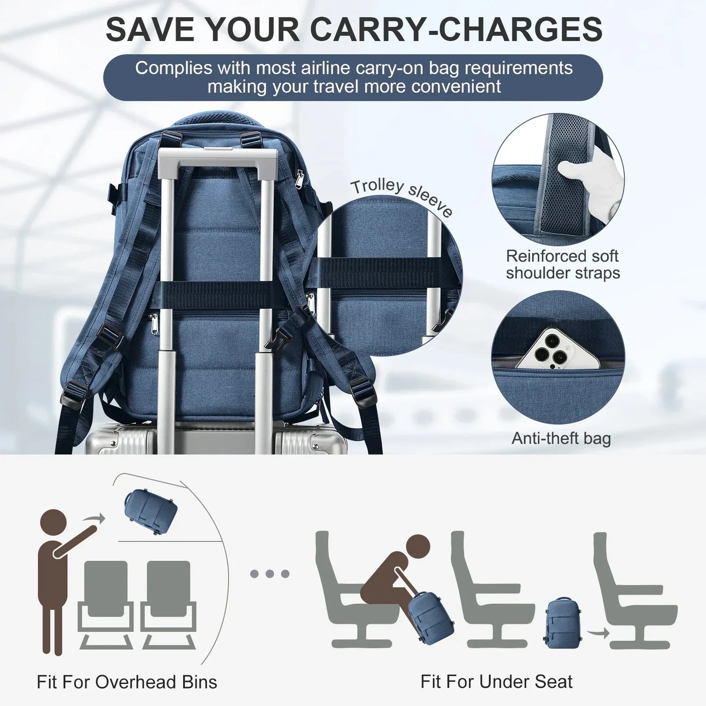 Durable Hiking Rucksack with Tablet Pocket