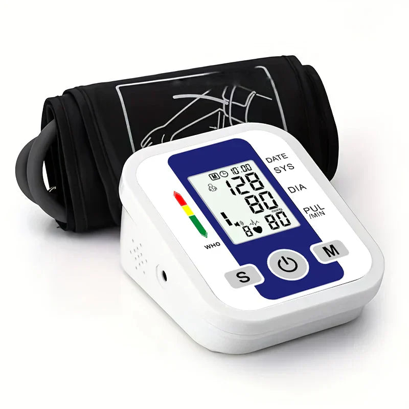 Accurate Home Blood Pressure Tracker - Digital Monitor with LCD Screen