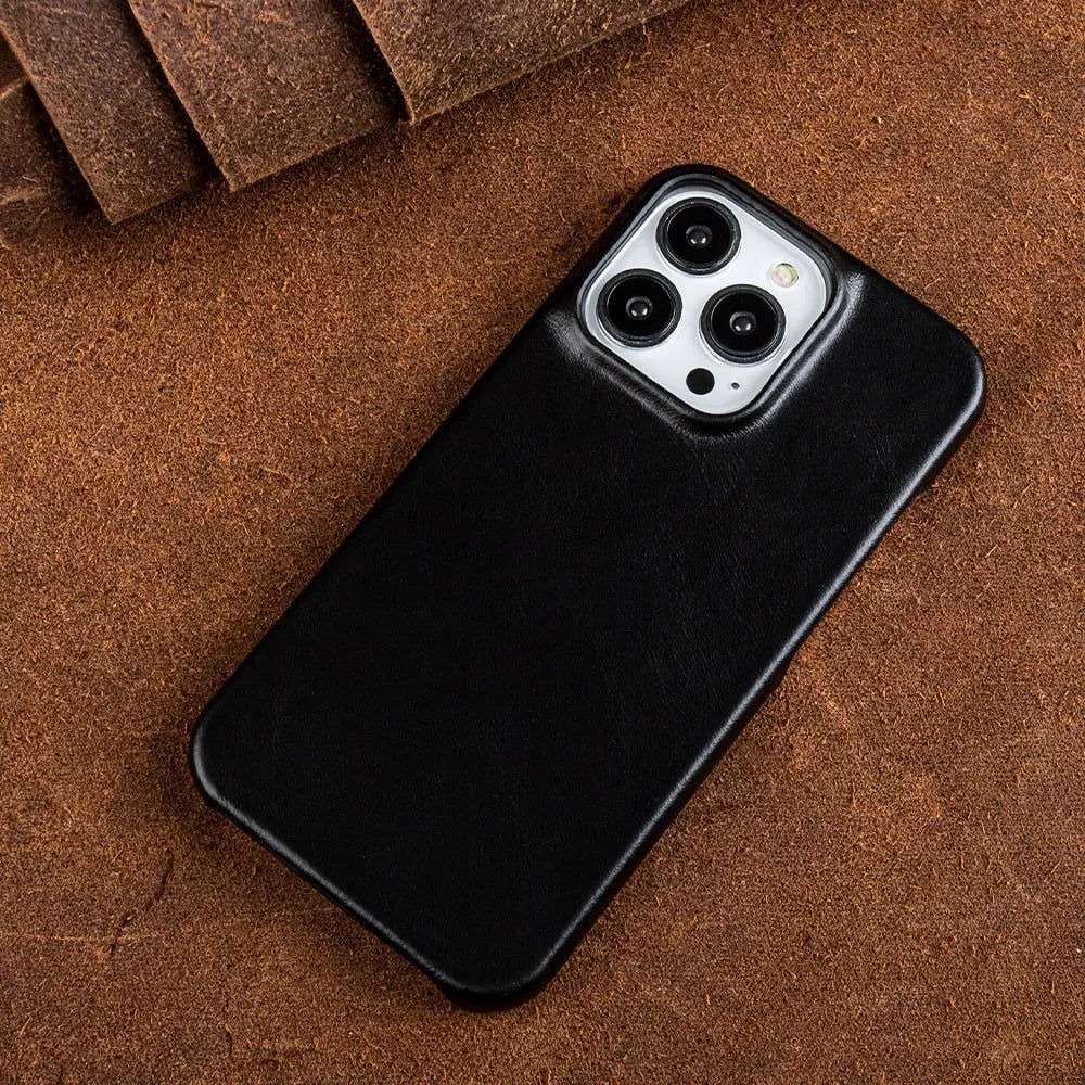 Authentic Leather iPhone Cover | Premium Phone Case