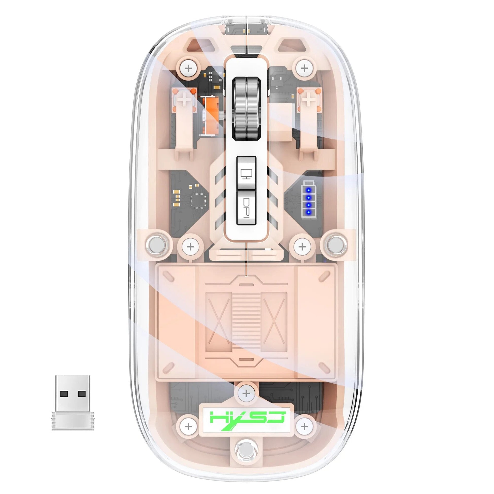 Compact Cordless USB Computer Mouse - Luxicro