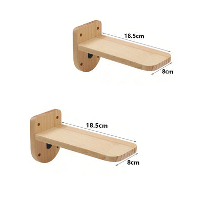 Compact Wall Mount Cat Tower Scratching Post Set