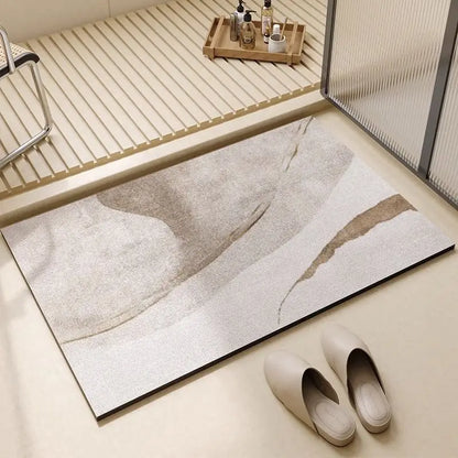Non Slip Bathroom Floor Mat Set for Shower Door