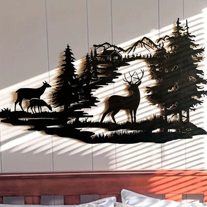 Rustic Forest Animal Metal Wall Decor - Luxicro