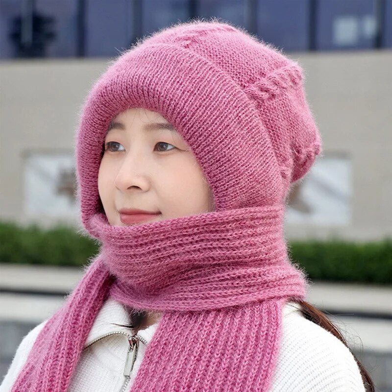 Cozy Soft Hat Scarf Bundle