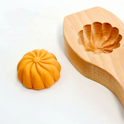 Natural Wood Mooncake Maker Tool