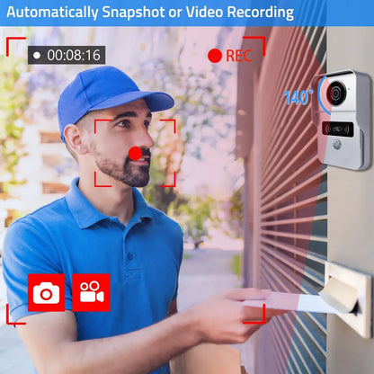 Wireless Smart Doorbell with 1080P HD Camera