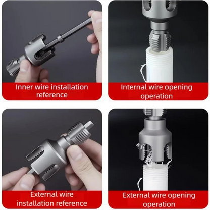 Pipe Thread Reamer Drill Bit Set