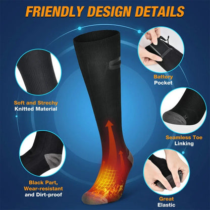 Cozy Electric Heated Socks with 3 Temperature Modes