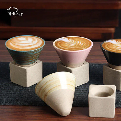 Vintage Style Asian Coffee Cup Set