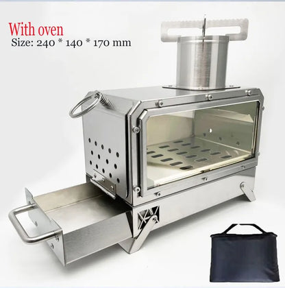 Compact Portable Wood Fire Camp Stove