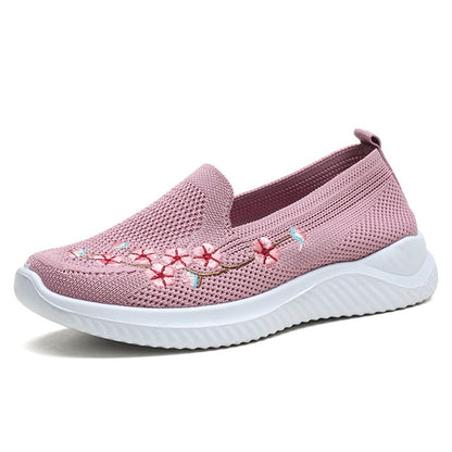 Lightweight Breathable Floral Sneakers