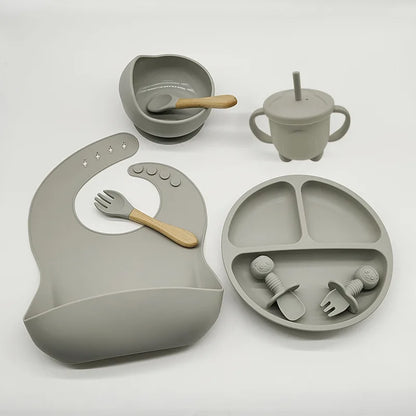 Baby Safe 8pc Suction Plate Bowl Spoon Set