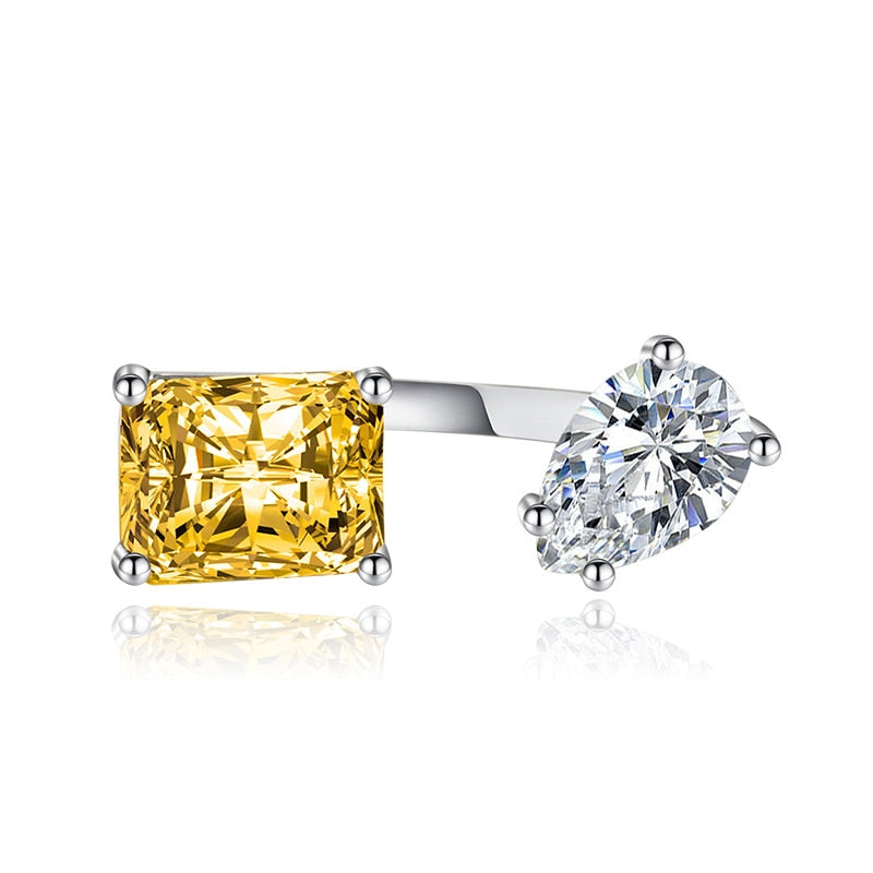 Sparkling Drop Zircon Comfort Fit Ring