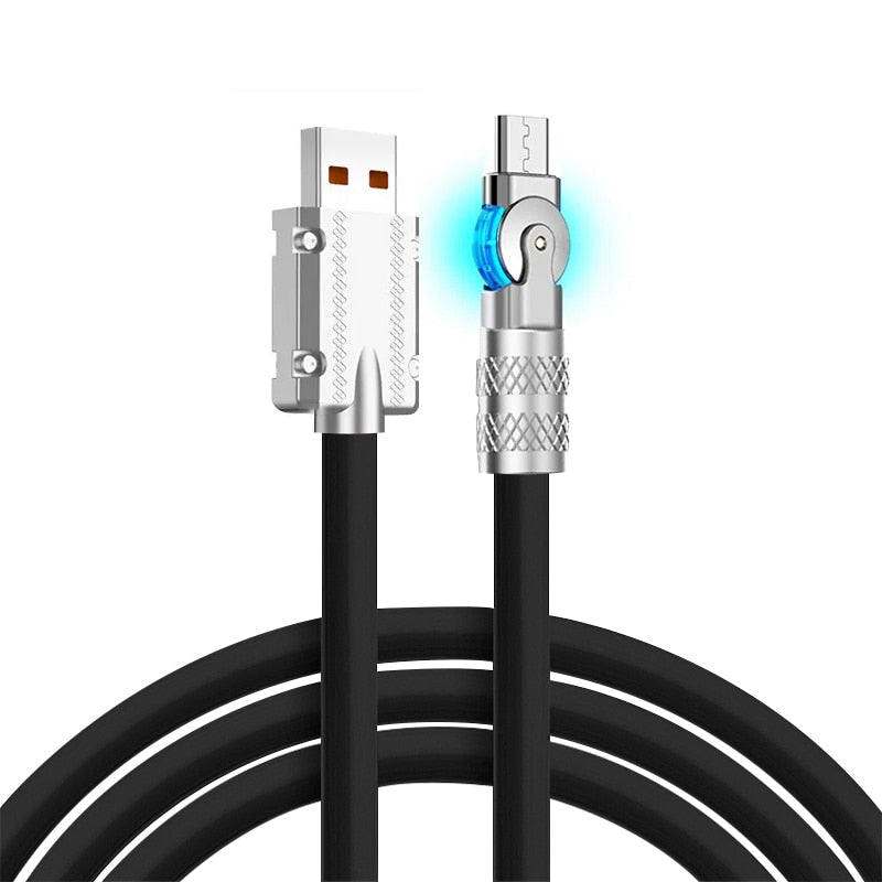 Fast Charging Phone Swivel USB Cord