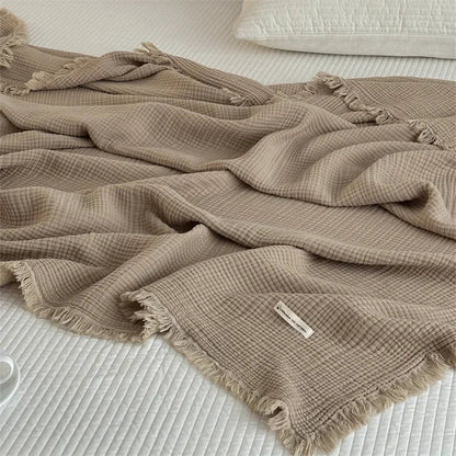 Soft Classic White Throw Blanket
