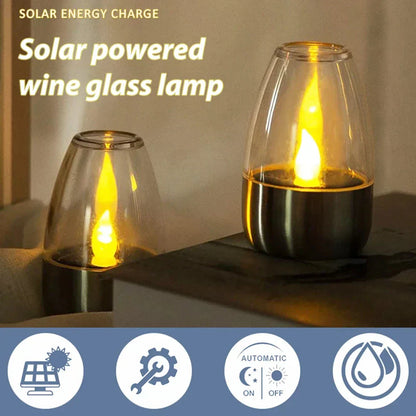 Garden Solar LED Lantern Soft Warm Light