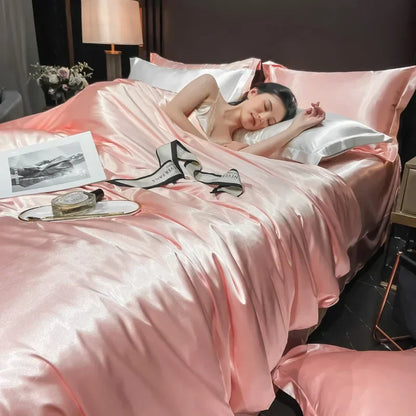 Soft Luxe Silk Bed Sheet Set