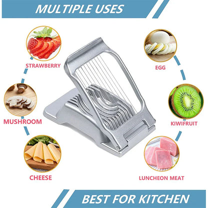 Premium Egg Slicer with Sharp Stainless Steel Blades