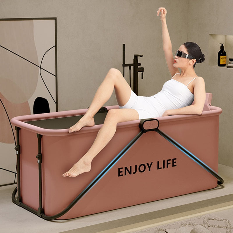 Portable Relaxing Blow Up Bathroom Tub - Luxicro