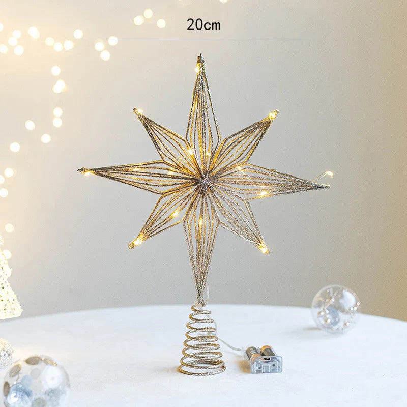 Sparkling Star Tree Topper Decoration