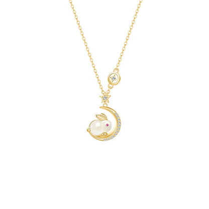 Glowing Bunny Moonlight Chain Necklace