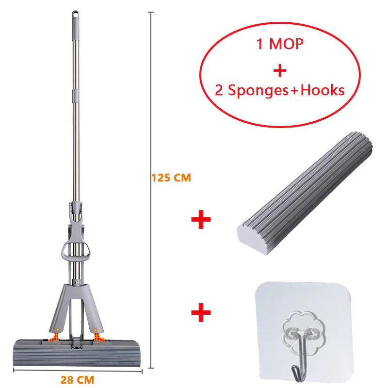 Extendable Handle Sponge Mop for Floors and Surfaces