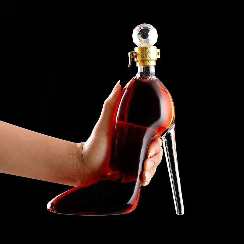 Elegant Crystal Wine Carafe
