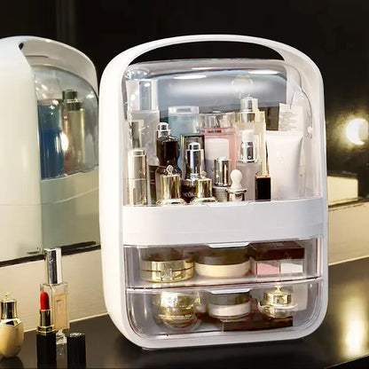Compact Travel Makeup Case - Small Cosmetic Storage Box