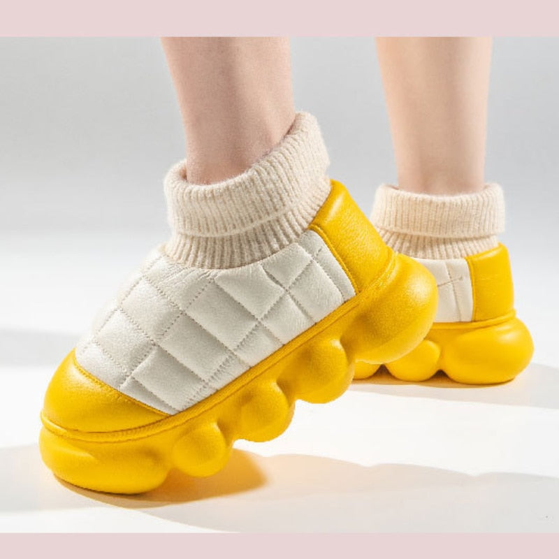 Warm Waterproof Faux Fur Winter Boots - Luxicro