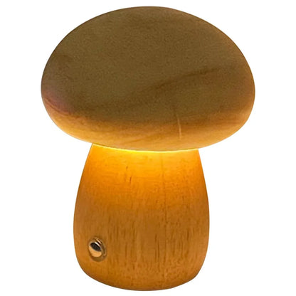 Cozy Wood LED Desk Lamp with USB Port