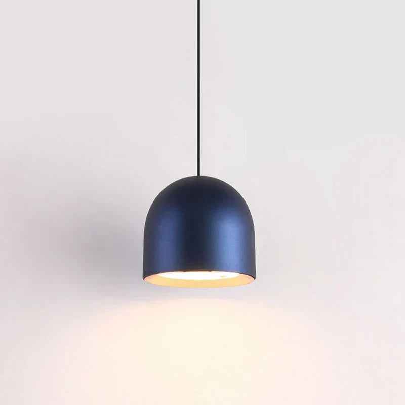 Sleek Aluminum Pendant Light with Clear Shade