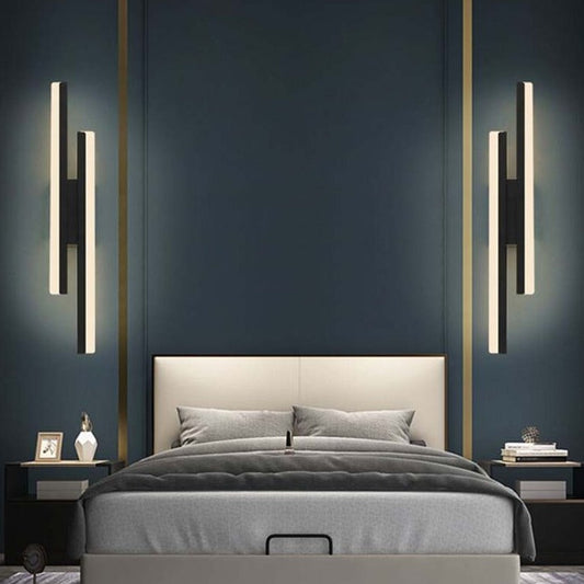 Bright Slim LED Wall Light Modern Strip Fixture - Luxicro