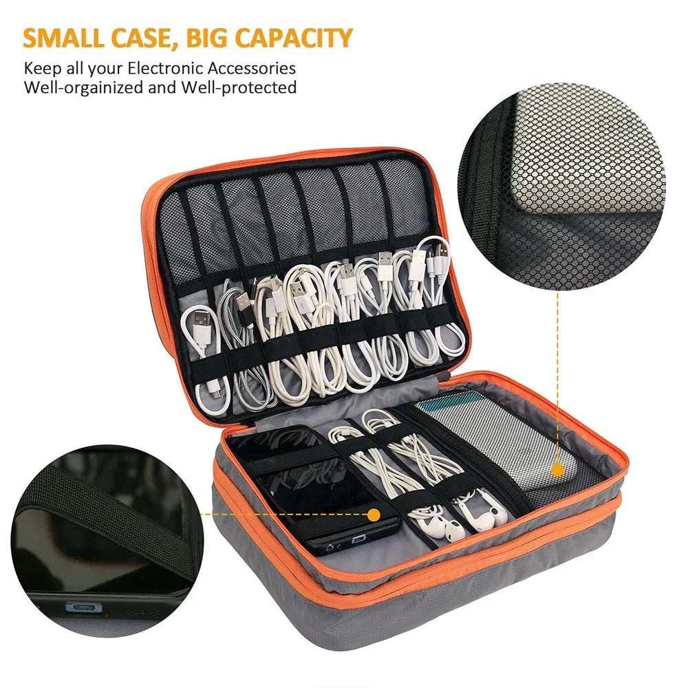 Premium Electronic Accessory Storage Case