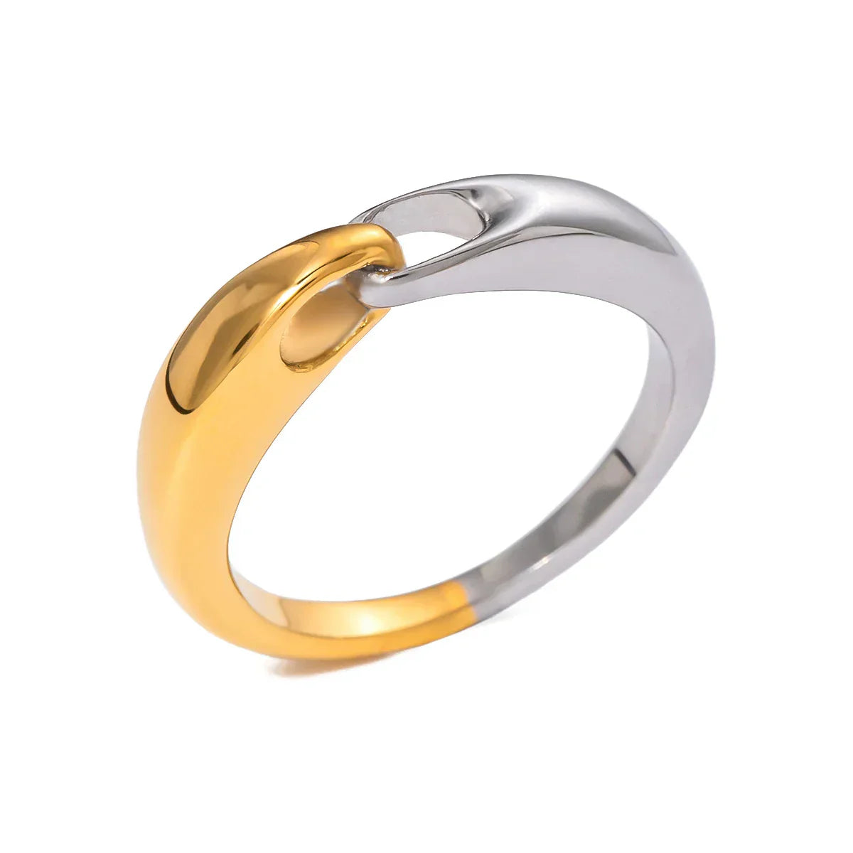 Elegant Classic Chain Buckle Ring