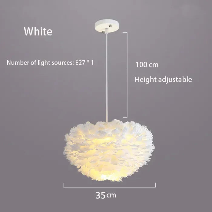 Simple White Pendant Light Fixture