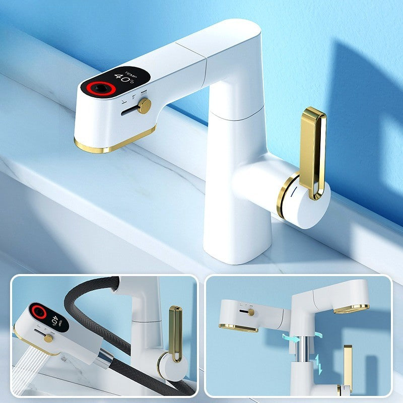 Automatic Sensor LED Faucet with Digital Thermometer - Luxicro