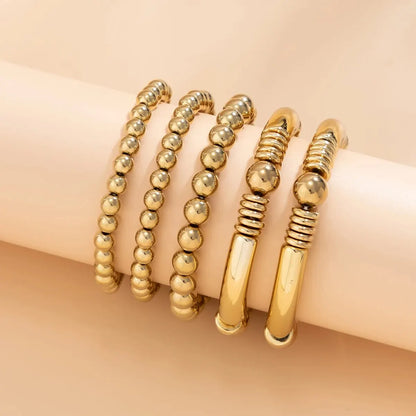 Fashionable Multi Strand Bead Bracelet Set