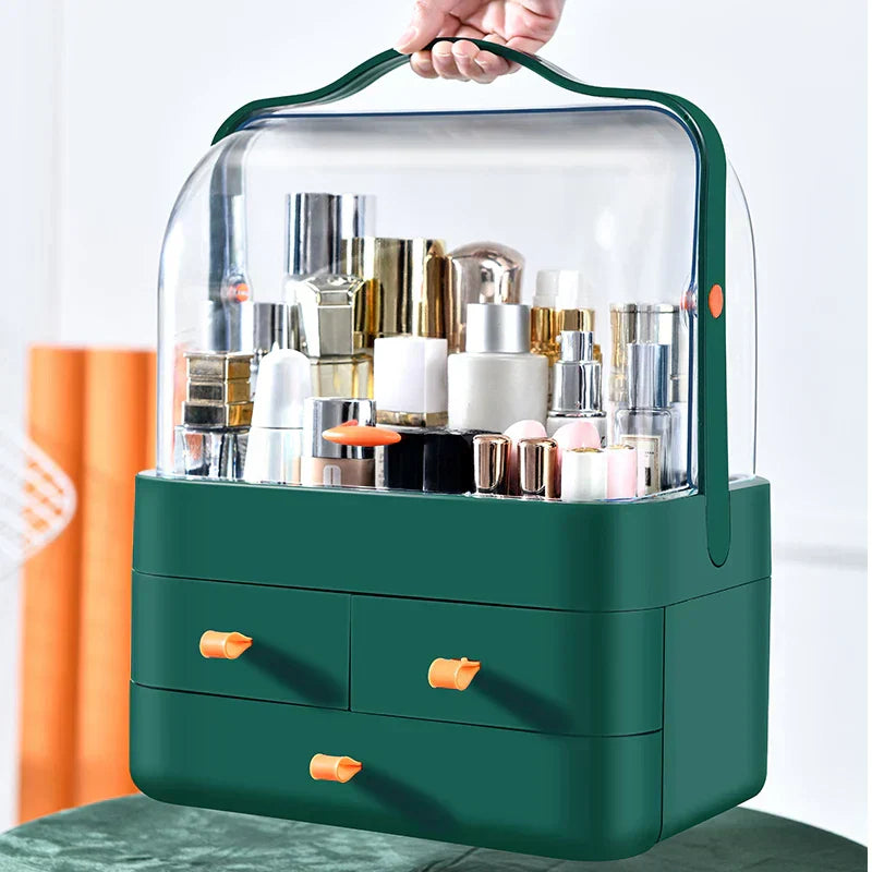 Compact Cosmetic Storage Box with Drawer