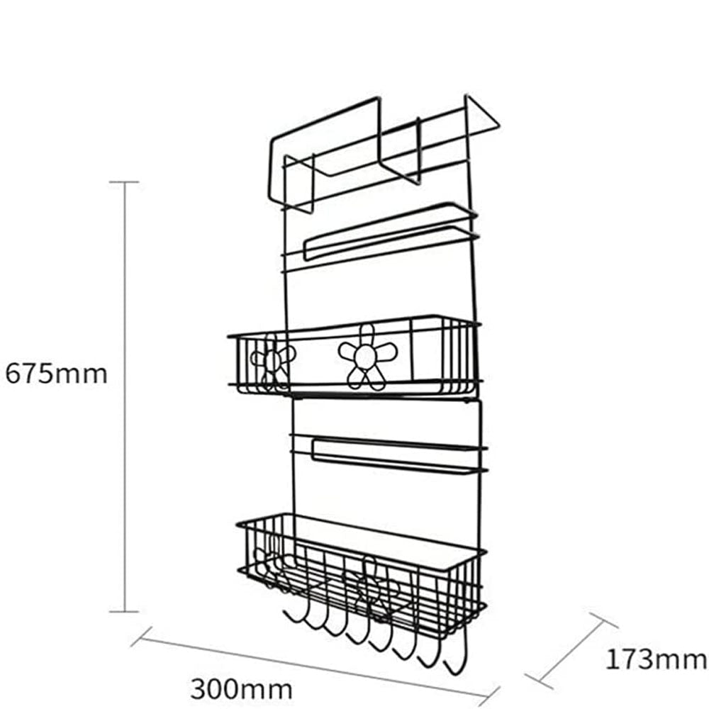 Compact Kitchen Fridge Storage Shelf