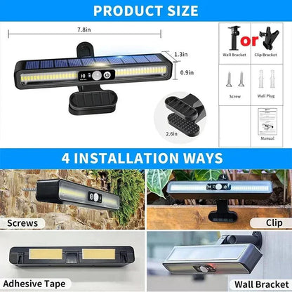 Bright Solar Powered Outdoor Lamp