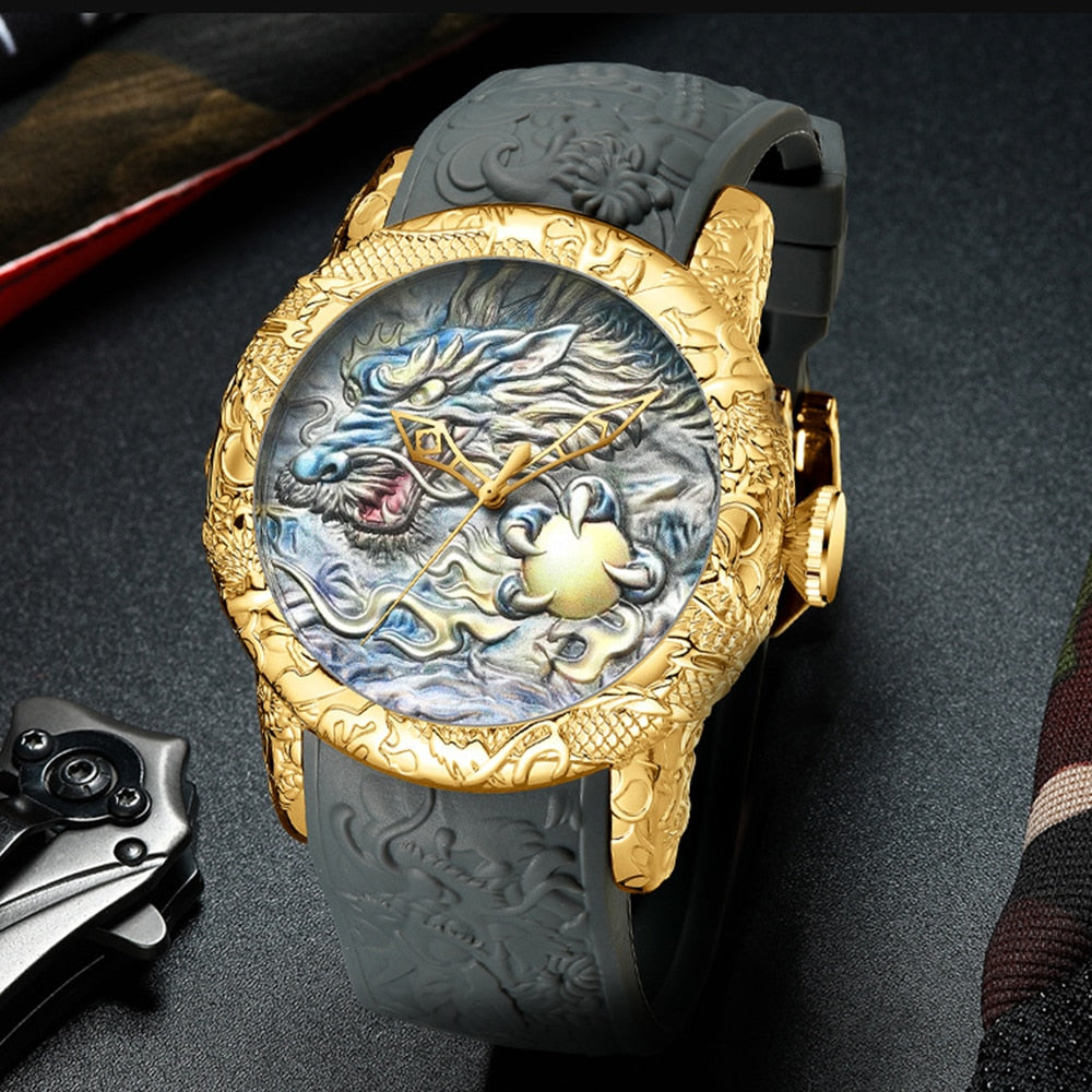 Classic Mythical Stone Timepiece