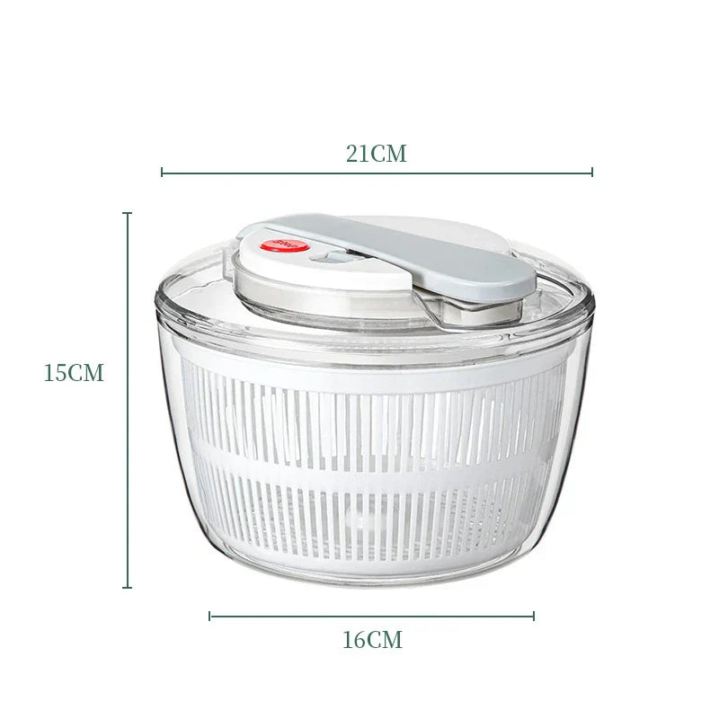 Quick Dry Salad Spinner with Locking Lid & Grip Base