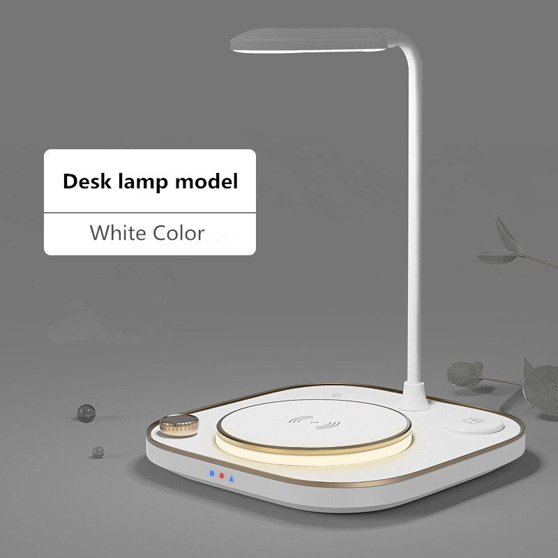 Smart LED Desk Lamp with Fast Wireless Charging