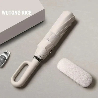 Compact Rain Umbrella with Sun Protection