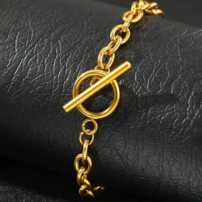 Delicate Round Link Chain Bracelet