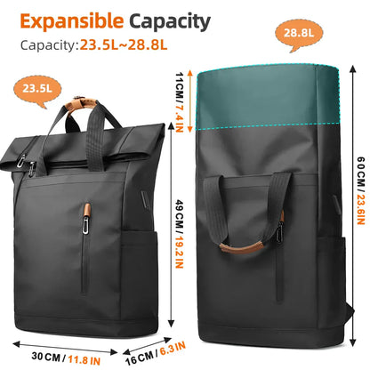 Durable Men's Computer Backpack with USB Charger
