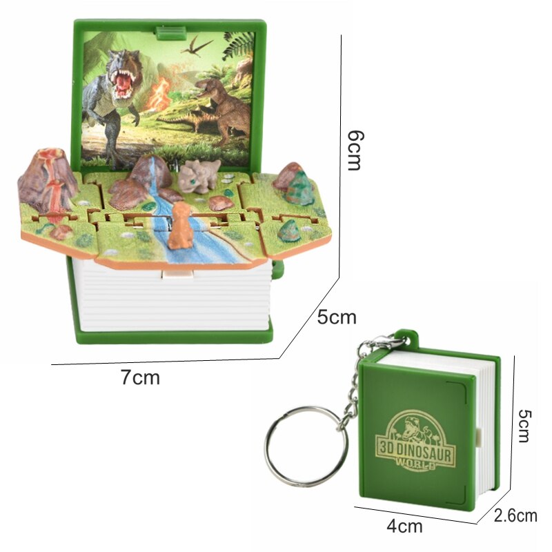 Colorful 3D T-Rex Small Keychain Figure